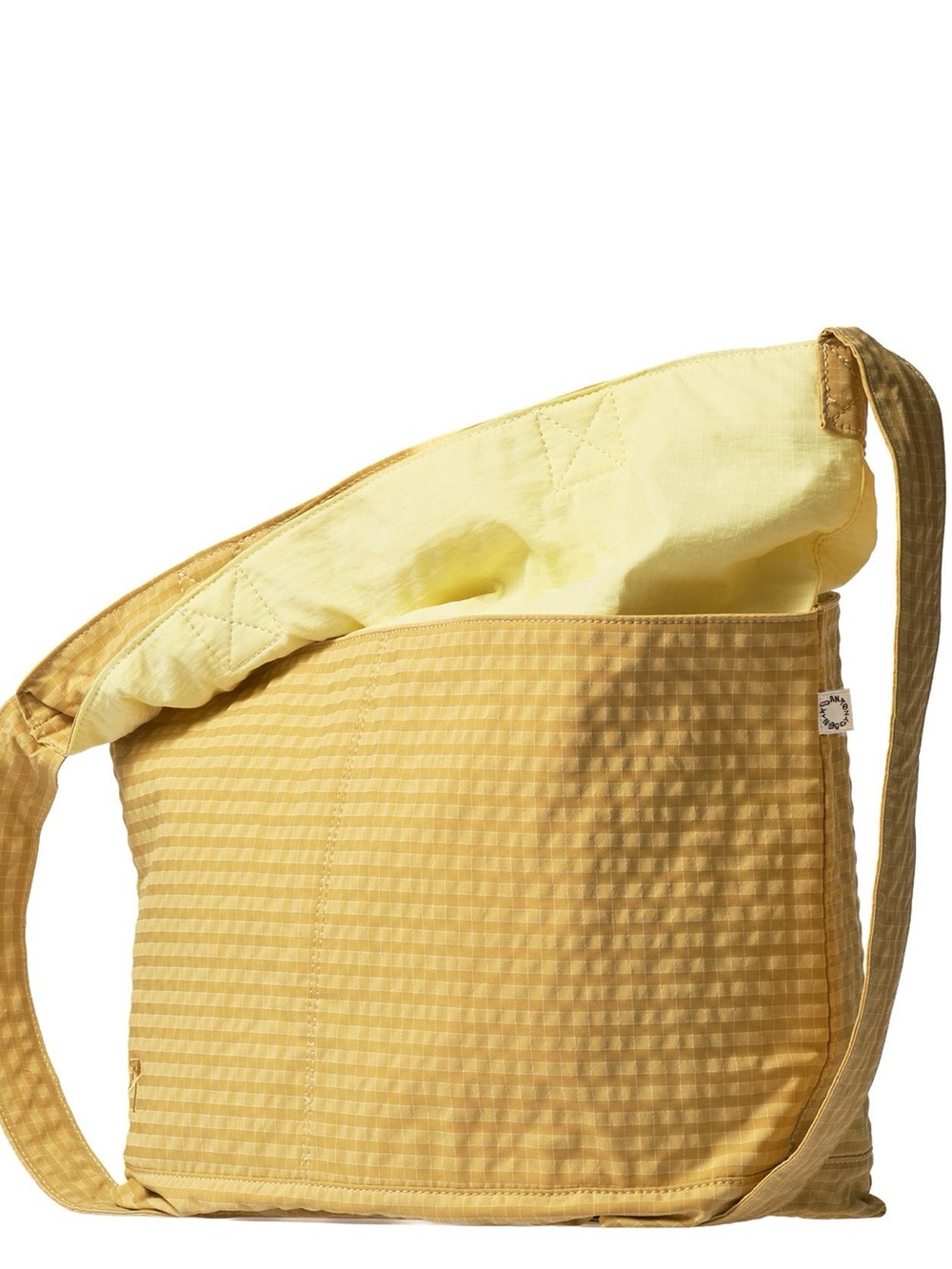 Benito Antonio By Zara Fabric Shopper Shoulder Tote Bag Yellow New With Tags - Picture 3 of 8